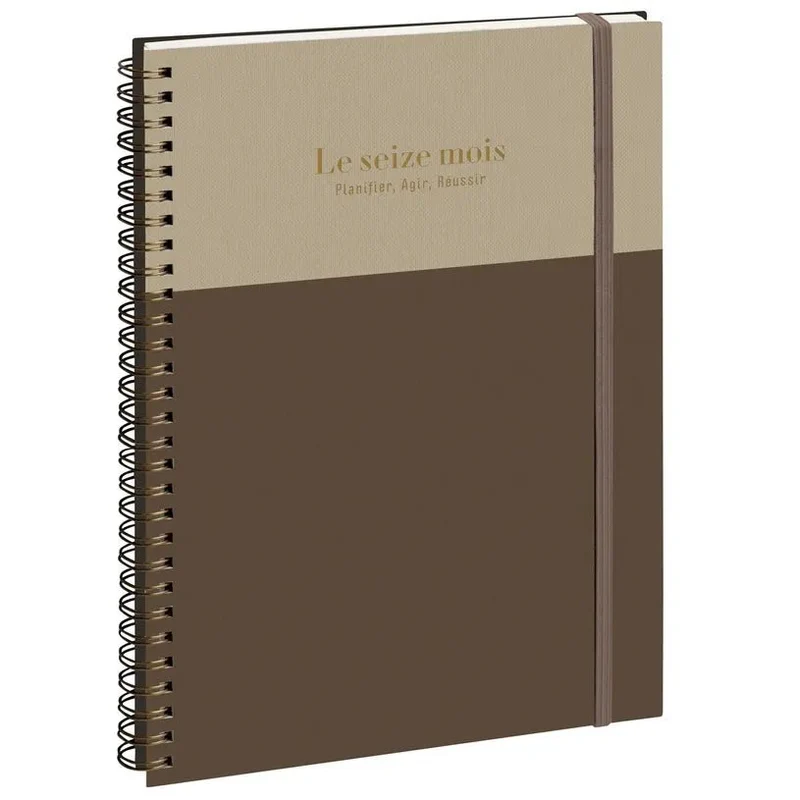 Agenda 2026-2027 EXACOMPTA SAD 29S - 21 x 29,7 cm - 1 semaine sur 2 pages - Orientation verticale - Gustave marron