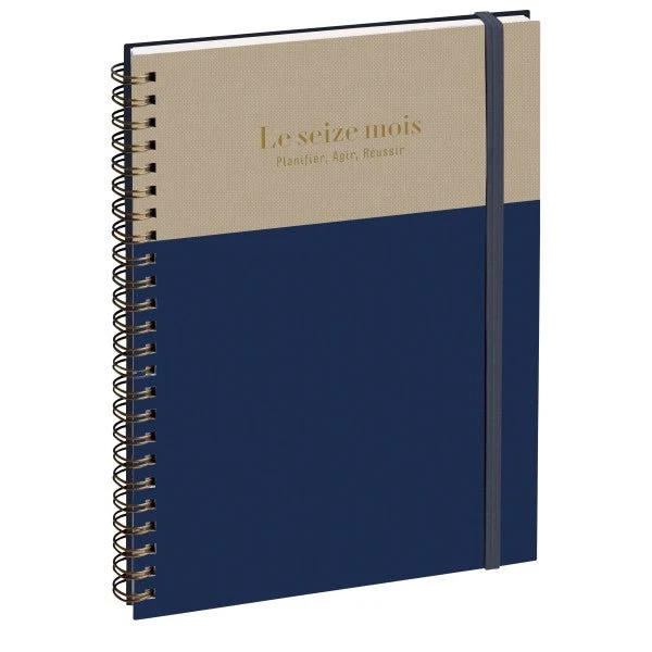 Agenda 2026-2027 EXACOMPTA SAD 20S - 15 x 21 cm - 1 semaine sur 2 pages - Orientation verticale - Gustave marine