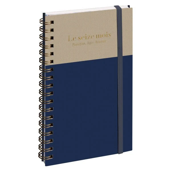 Agenda 2026-2027 EXACOMPTA SAD 16S - 9 x 16 cm - 1 semaine sur 2 pages - Orientation verticale - Gustave marine