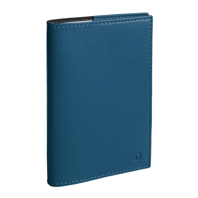 Agenda 2026-2027 QUO VADIS Universitaire Prestige - 10 x 15 cm - 1 semaine sur 2 pages - Orientation verticale - Soho bleu acier