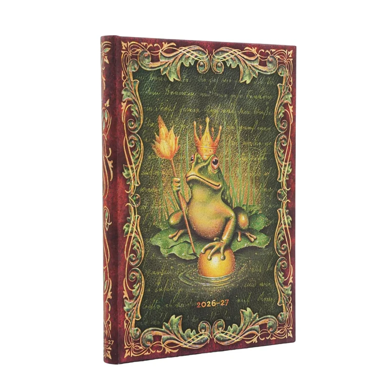 Agenda 2026-2027 PAPERBLANKS Les Frères Grimm, Le Roi Grenouille - 1 semaine sur 2 pages - Midi - Hardcover - Horizontal - 176p