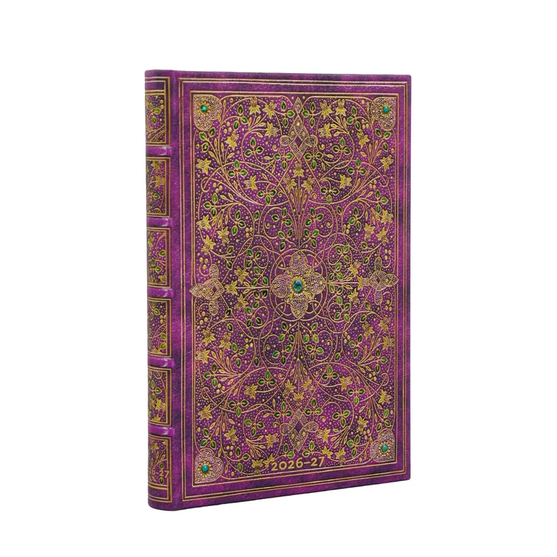Agenda 2026-2027 PAPERBLANKS Jubilé de Diamant - 1 semaine sur 2 pages - Mini - Hardcover - Horizontal - 176p