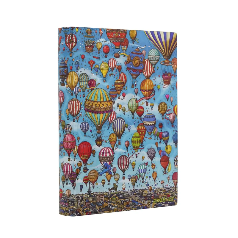 Agenda 2026-2027 PAPERBLANKS Festival de Montgolfières - 1 jour par page - Midi - Softcover - 416p
