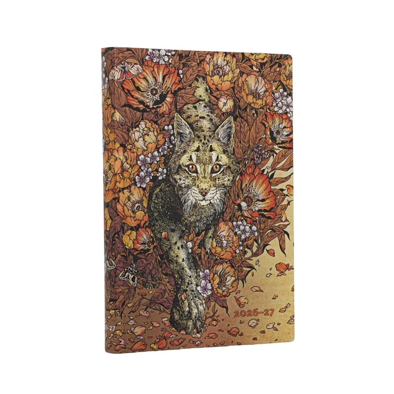 Agenda 2026-2027 PAPERBLANKS L'Ascension du Lynx - 1 semaine sur 2 pages - Mini - Softcover - Horizontal - 176p