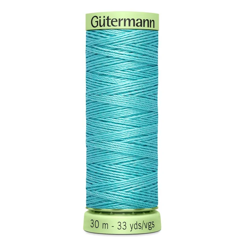 Gütermann | Fil à surpiqûres haute résistance | 30 m | N° 607 | Turquoise
