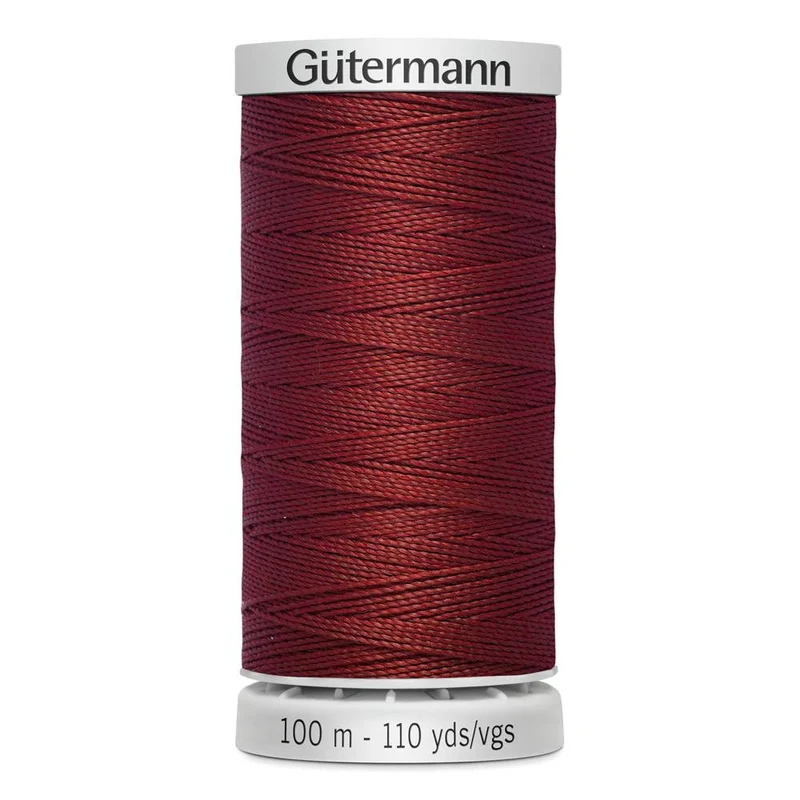 Gütermann | Fil Super Résistant | 100 m | #221 | Rouge Grenat Foncé