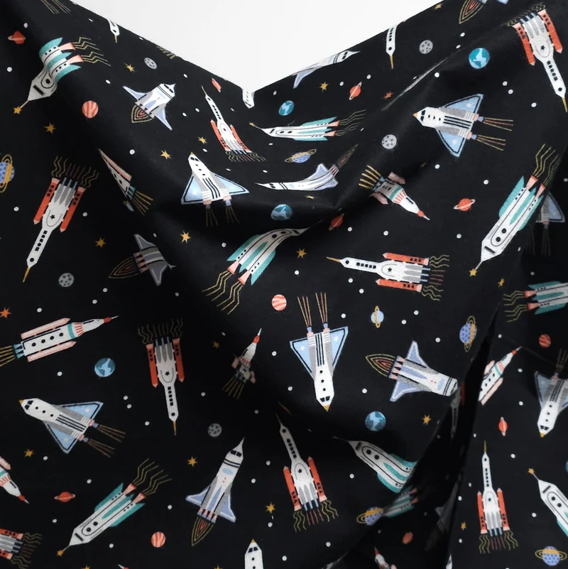 Flanelle Astrobot | Noir | Robert Kaufman