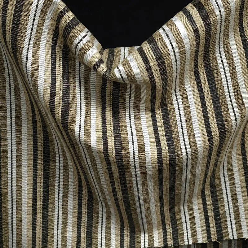 Flanelle de Coton Épaisse | Tissé Teint | Rayures