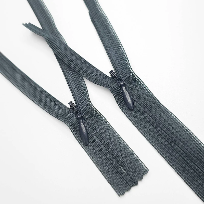 YKK | Fermeture Éclair Invisible À Bout Fermé | #3 | Bleu Gris | 9 1/2'' - 24cm | SS201