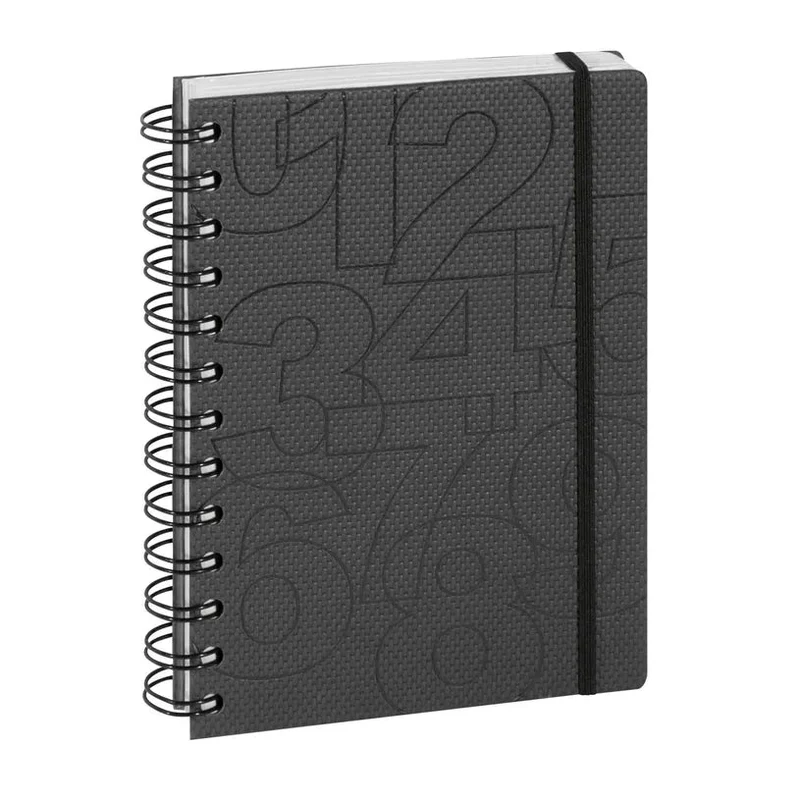 Agenda 2026-2027 EXACOMPTA Forum - 12 x 17 cm - 1 jour par page - Orientation horizontale - Preston noir