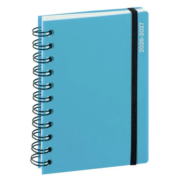 Agenda 2026-2027 EXACOMPTA Forum - 12 x 17 cm - 1 jour par page - Orientation horizontale - Iderama bleu