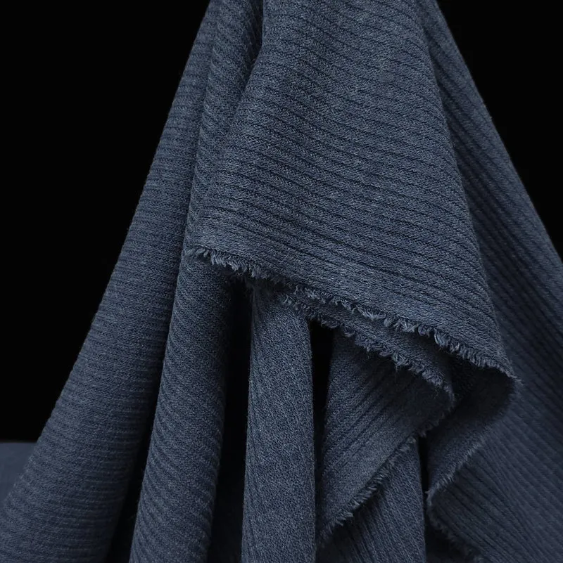 Tricot côtelé | Bleu | 185 cm | FIN DE ROULEAU