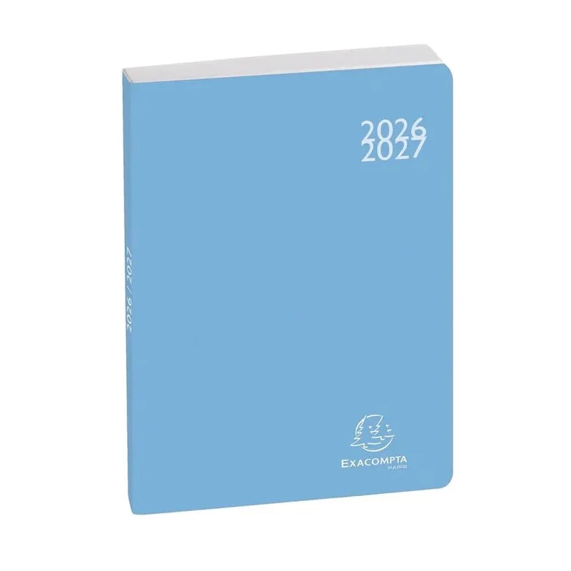 Agenda 2026-2027 EXACOMPTA Forum Color - 12 x 17 cm - 1 jour par page - Orientation horizontale - Soft Harmony bleu