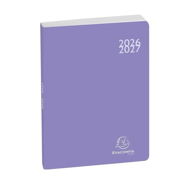Agenda 2026-2027 EXACOMPTA Forum Color - 12 x 17 cm - 1 jour par page - Orientation horizontale - Soft Harmony violet