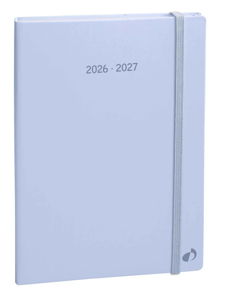 Agenda 2026-2027 QUO VADIS Ministre Septembre Color - 16 x 24 cm - 1 semaine sur 2 pages - Orientation verticale - Pastel bleu clair