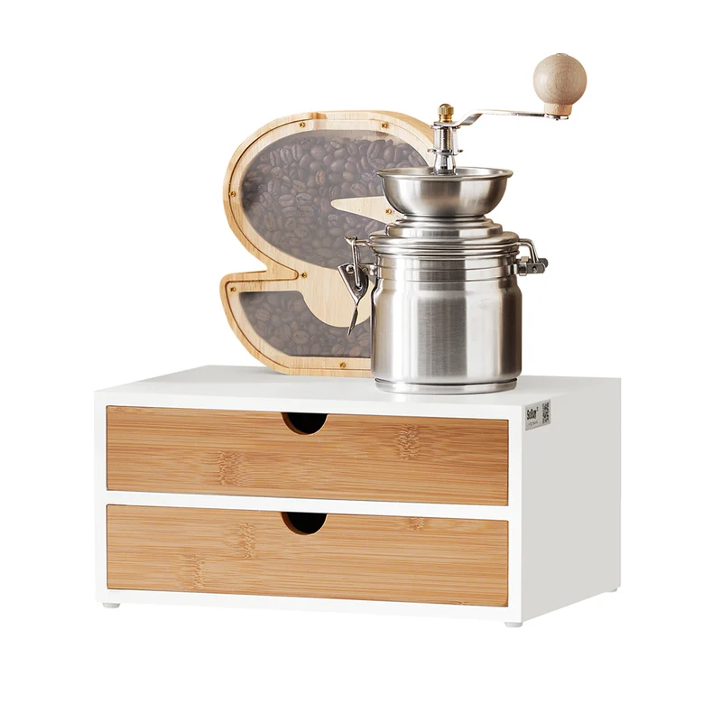 SoBuy FRG180-WN Boîte de rangement Porte-Capsules Nespresso Distributeur Boîte