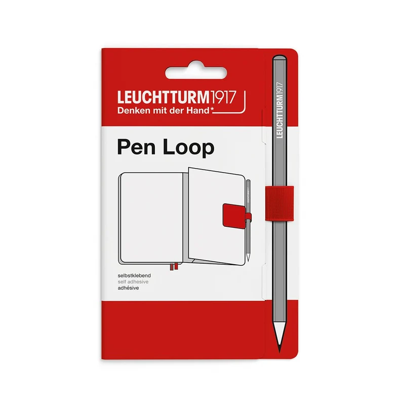 Passant autocollant LEUCHTTURM1917 Pen Loop - Cherry