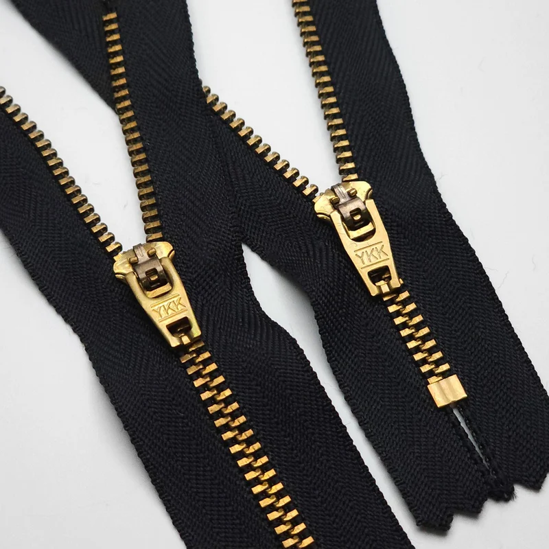 YKK | Fermeture semi-automatique | Fermeture Éclair à Bout Fermé | Métal | #5 | 5 1/2'' - 14 cm | Noir