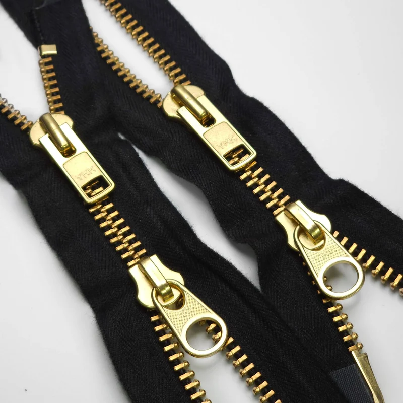 YKK | 2 Curseurs | Fermeture Éclair Séparable | Métal | Noir | #10 | 30 3/4'' - 78 cm