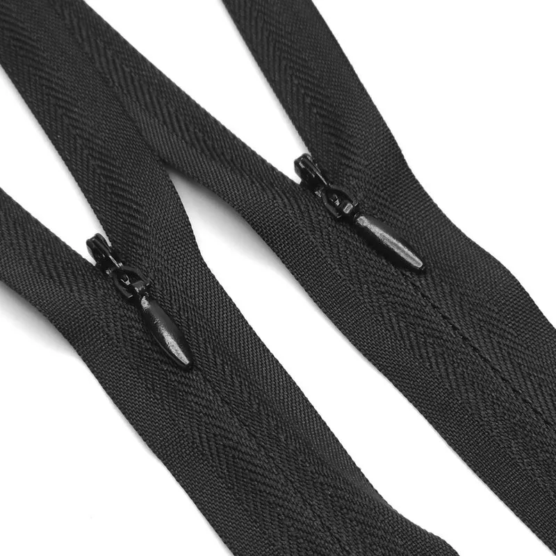 Fermeture éclair invisible à Bout Fermé | #2 | Noir | 9 1/2'' - 24 cm