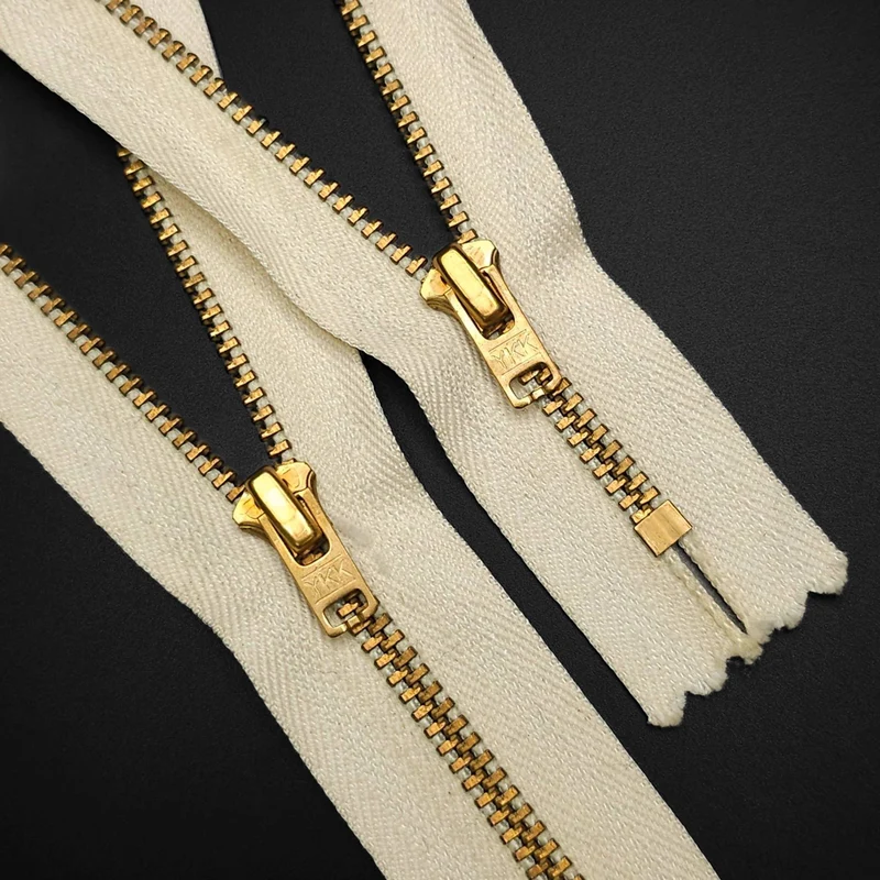 YKK | Fermeture éclair à Bout fermée | Métal | #5 | Beige | 4 3/4'' - 12 cm
