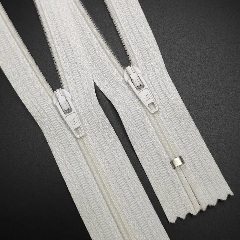 Fermeture éclair à Bout Fermé | #3 | Blanc | 8 1/2'' - 21.5 cm