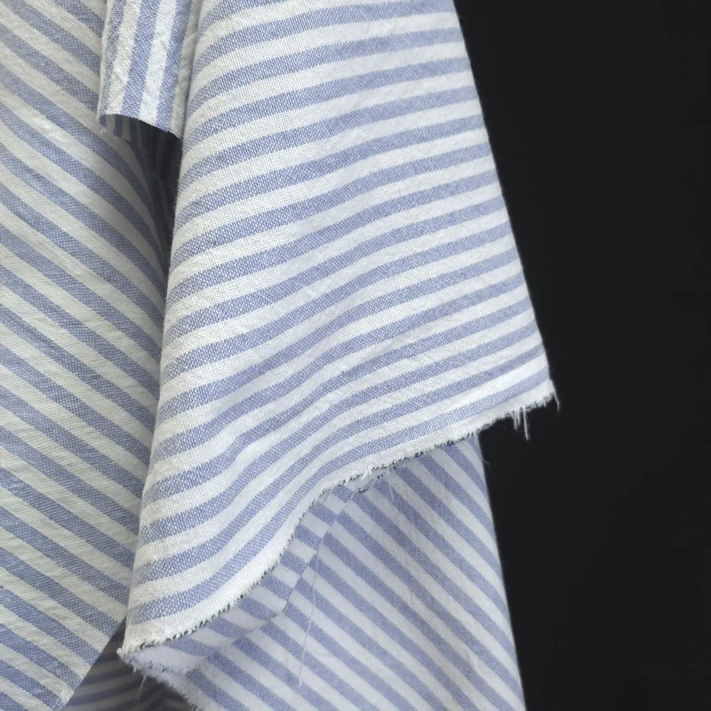 Coton Organique | Rayures | Tissé Teint | 5 mm