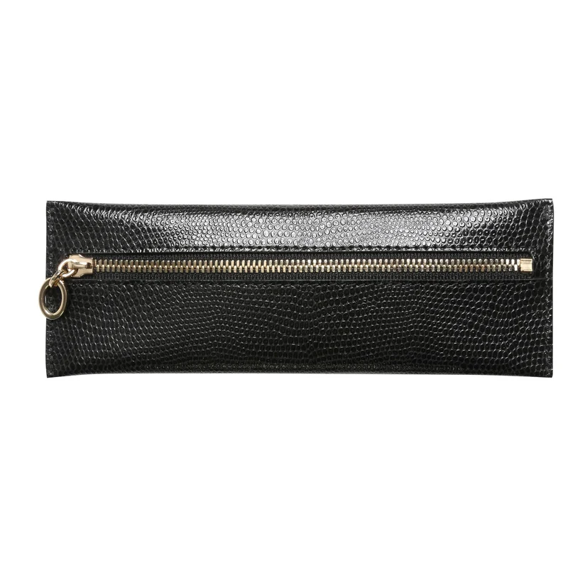 Trousse plate zippée MIGNON - Bornéo noir