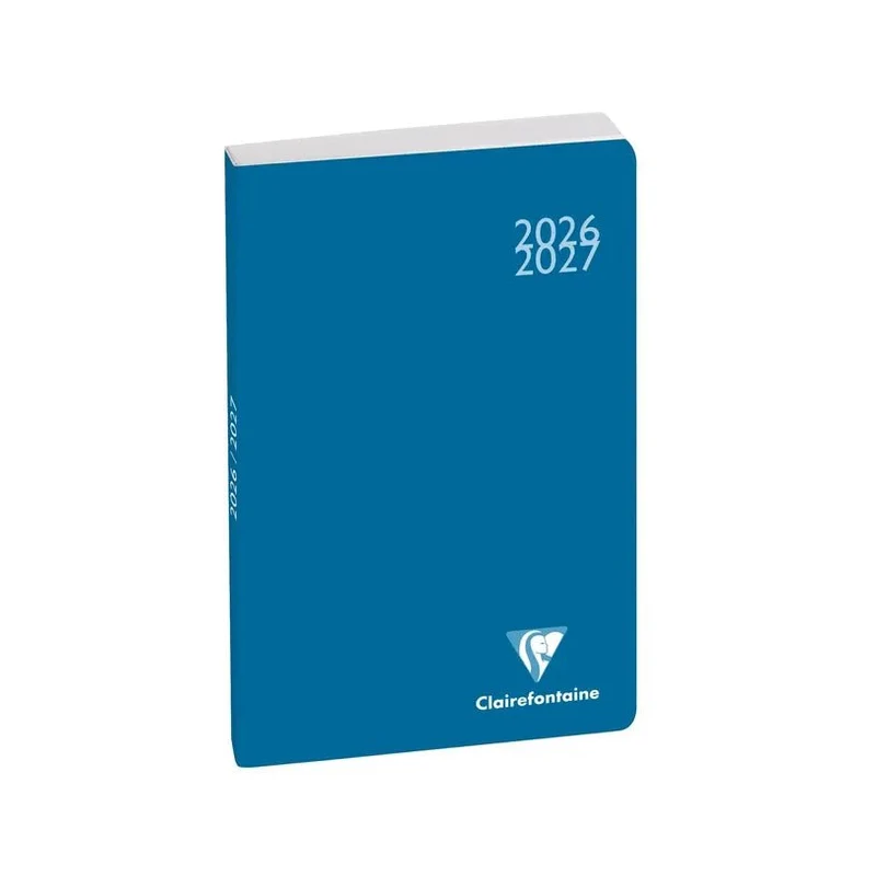 Agenda 2026-2027 CLAIREFONTAINE Work & After - 10 x 15 cm - 1 jour par page - Orientation horizontale - Classic bleu