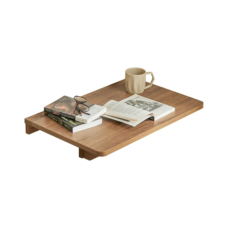 SoBuy FWT03-PF Table Murale Pliante 60×40 cm – Bureau ou Table Repas, Charge 50 kg, Vintage