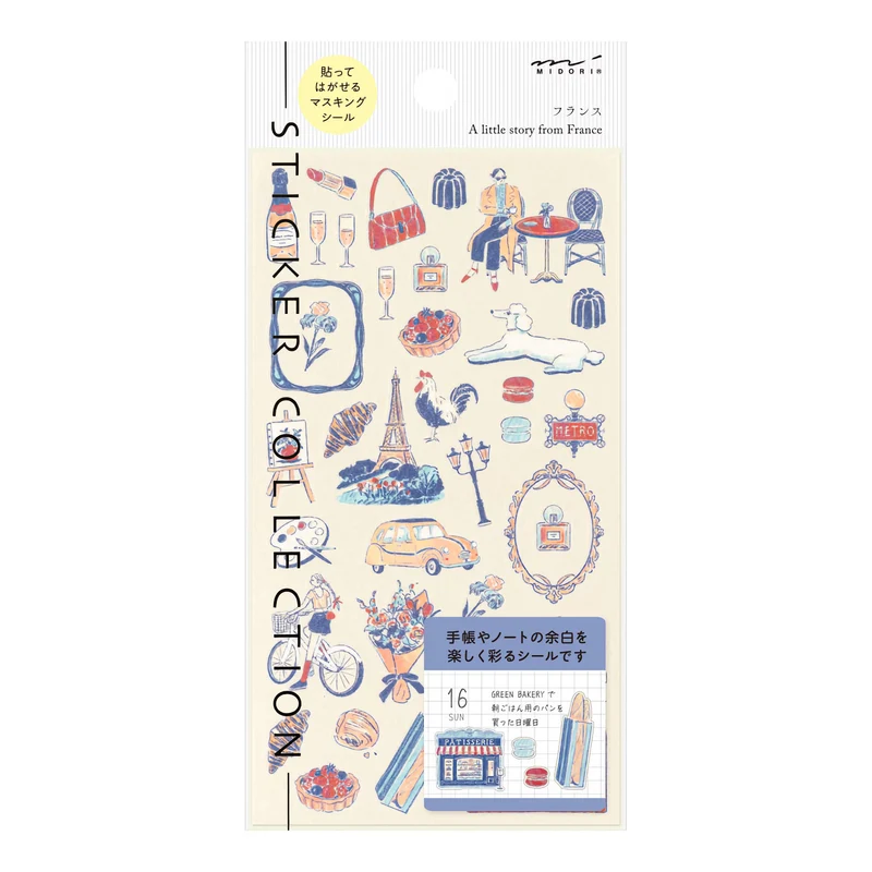 Stickers repositionnables MIDORI Collection - Une petite histoire de France