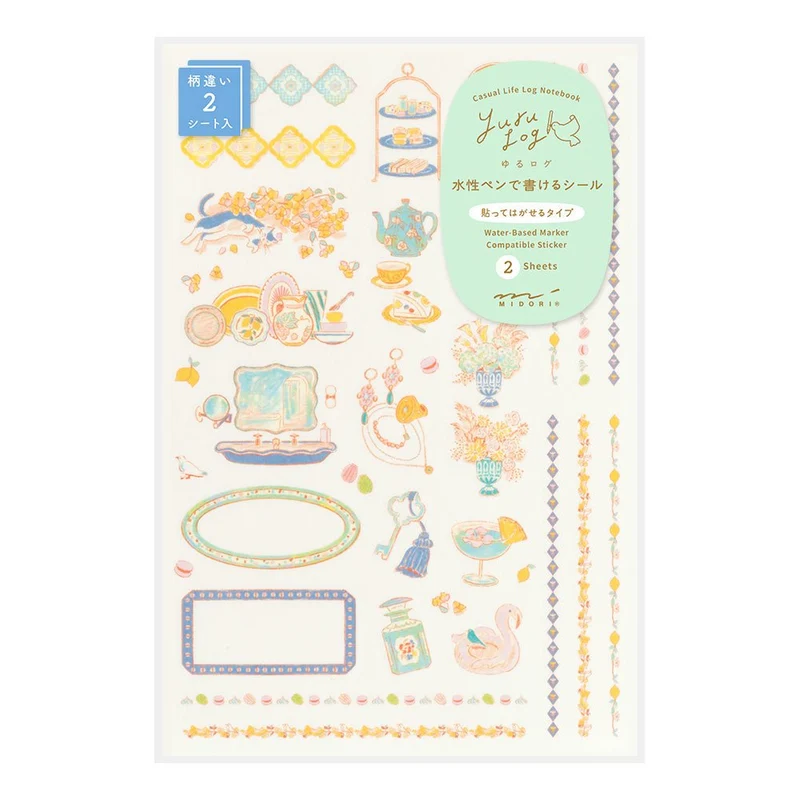 Stickers repositionnables MIDORI Yuru Log - Voyage