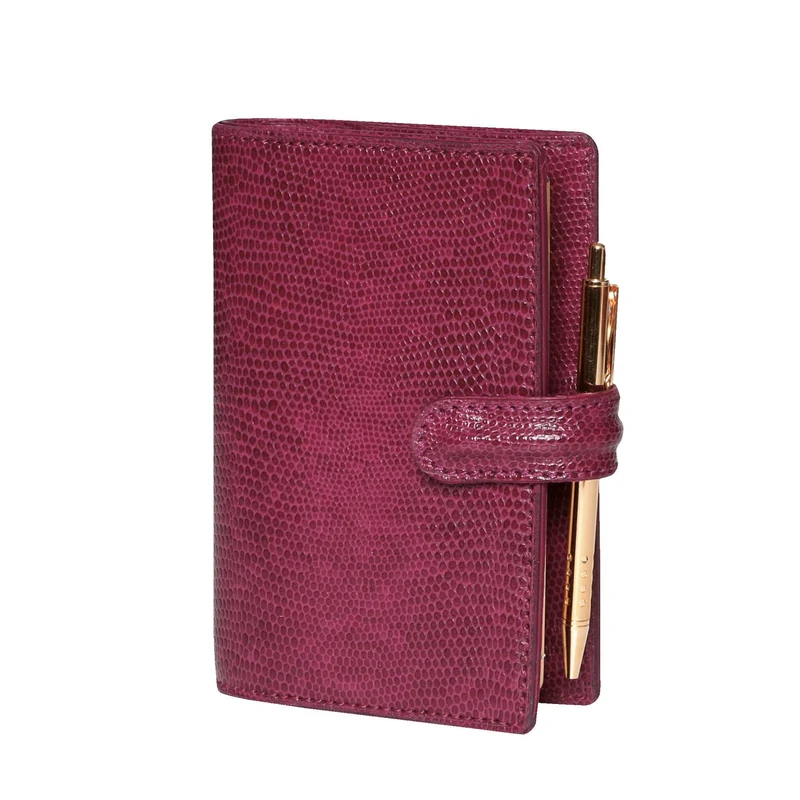 Organiseur MIGNON SK12 - 9 x 13 cm - 1 semaine sur 2 pages - Orientation horizontale - Bornéo figue