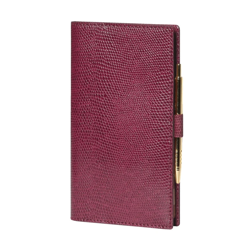 Agenda MIGNON AS16 - 8,8 x 16,5 cm - 1 semaine sur 2 pages - Orientation horizontale - Bornéo figue