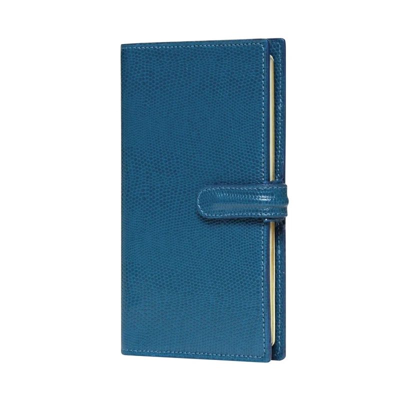 Organiseur MIGNON AK18 - 10,8 x 18,5 cm - 1 semaine + notes - Orientation horizontale - Bornéo bleu canard