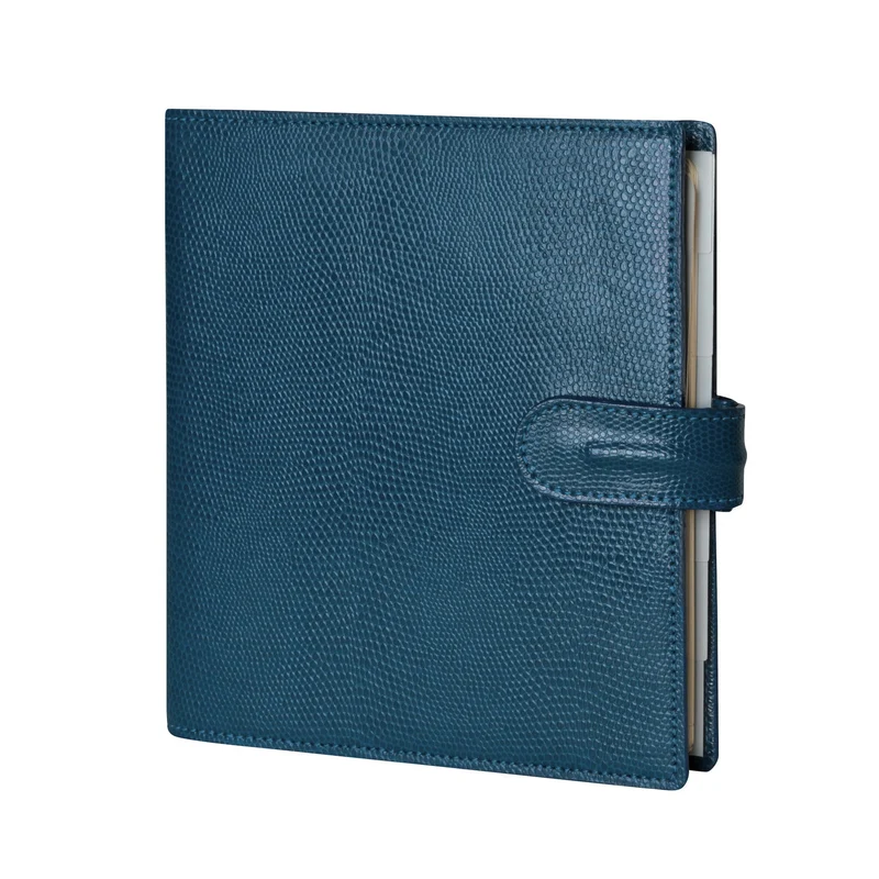 Organiseur MIGNON AK17 - 16,8 x 18,5 cm - 1 semaine sur 2 pages - Orientation verticale - Bornéo bleu canard