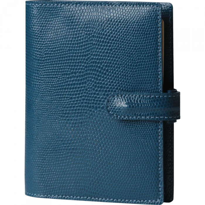 Organiseur MIGNON AK13 - 11 x 13,9 cm - 1 semaine sur 2 pages - Orientation verticale - Bornéo bleu canard