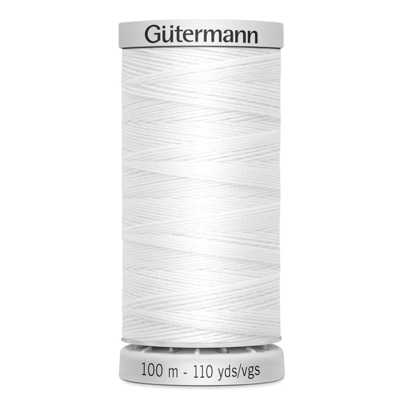 Gütermann | Fil Super Résistant| 100 m | #800 | Blanc