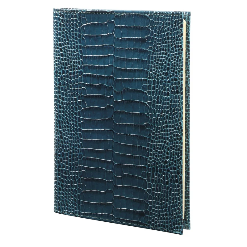 Agenda MIGNON A27 - 21,5 x 27,2 cm - 1 semaine sur 2 pages - Orientation verticale - Croco Savannah colvert
