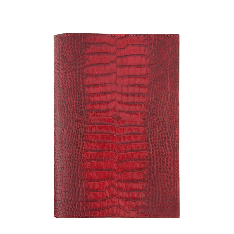 Agenda MIGNON A22 - 16 x 23,2 cm - 1 semaine sur 2 pages - Orientation verticale - Croco Savannah rouge