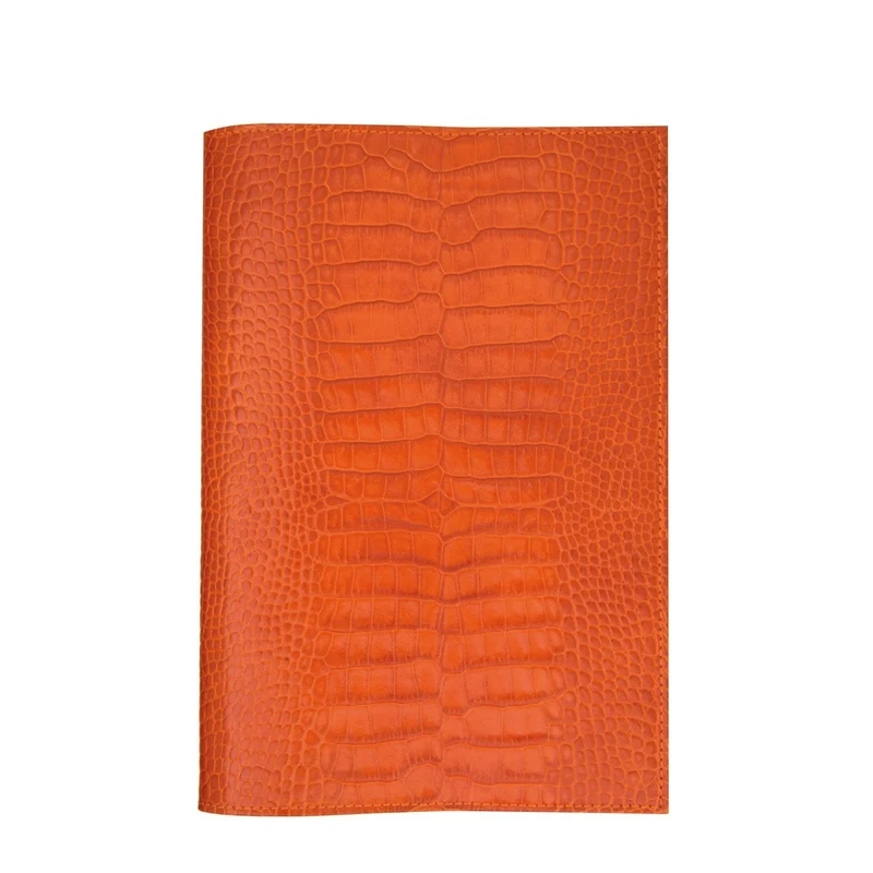 Agenda MIGNON A22 - 16 x 23,2 cm - 1 semaine sur 2 pages - Orientation verticale - Croco Savannah orange