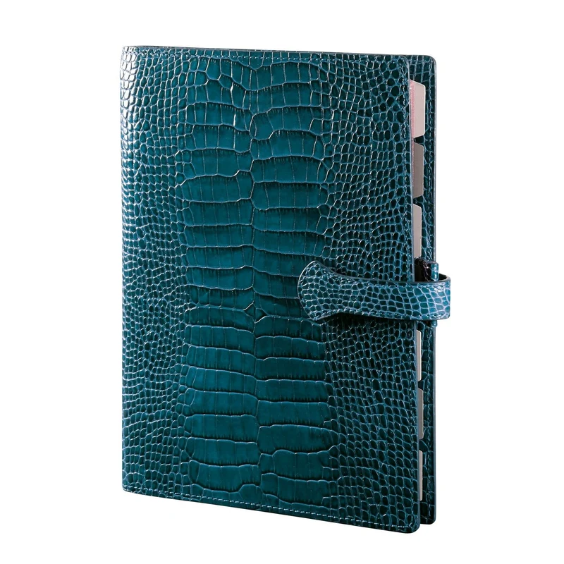 Organiseur MIGNON AK22 - 17,3 x 23 cm - 1 semaine sur 2 pages - Orientation verticale - Croco Savannah colvert