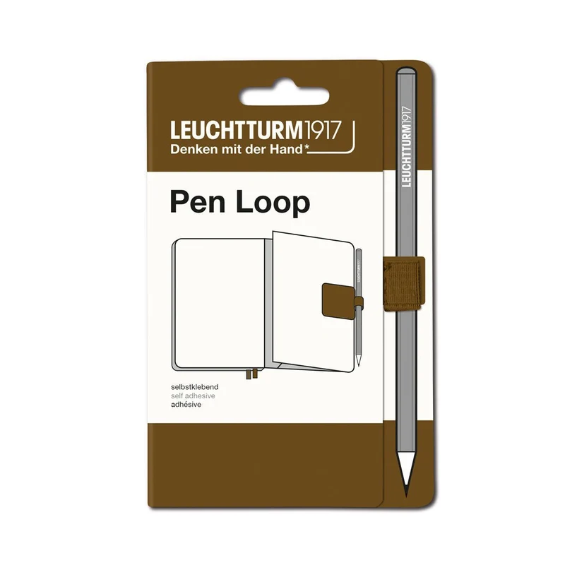 Passant autocollant LEUCHTTURM1917 Pen Loop - Spice Brown