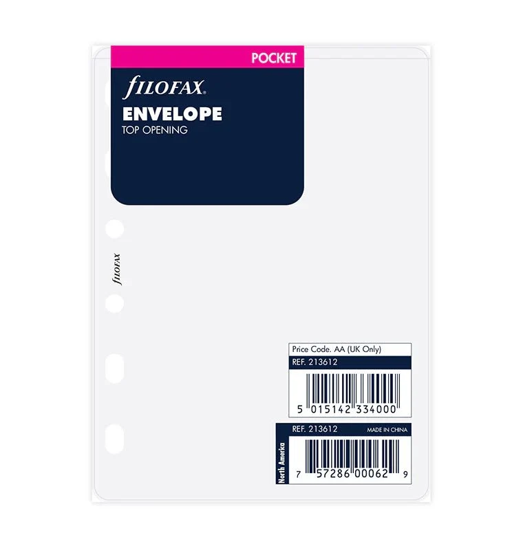 Recharge FILOFAX - Pocket - Pochette transparente