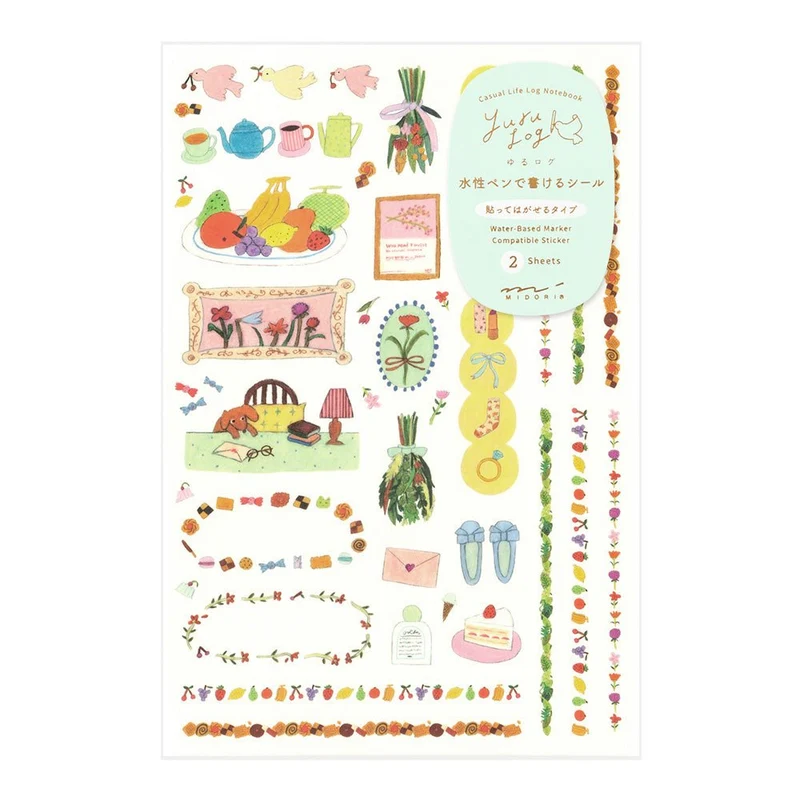Stickers repositionnables MIDORI Yuru Log - Ma Vie
