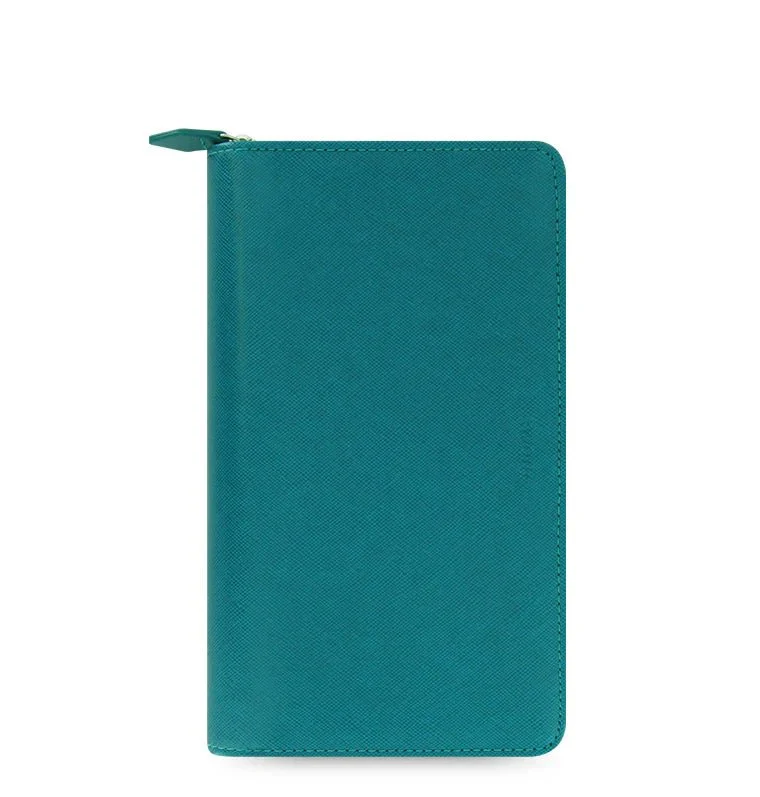 Organiseur FILOFAX Saffiano Zip - Personal Compact - Aquamarine