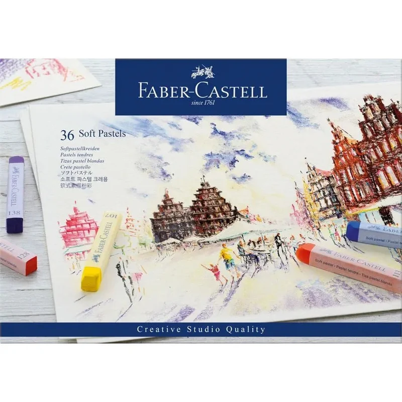 Pastels tendres CREATIVE STUDIO - Boîte 36 couleurs - FABER-CASTELL