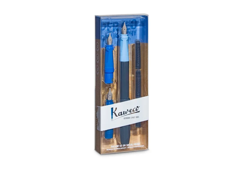 Set de calligraphie KAWECO Perkeo Blue