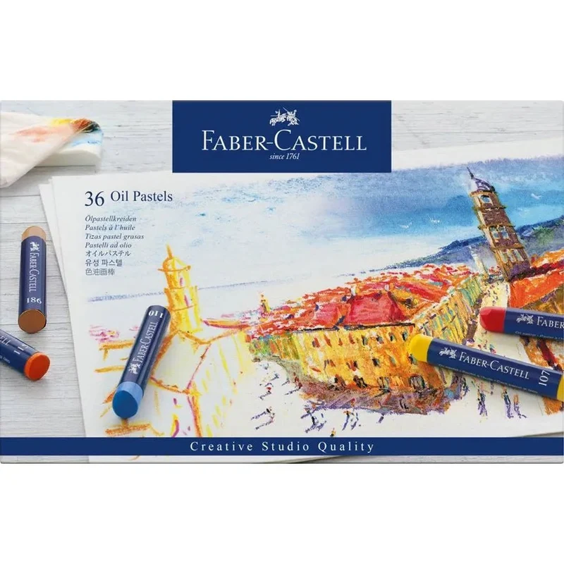 Pastels à l'huile CREATIVE STUDIO - Boîte 36 couleurs - FABER-CASTELL