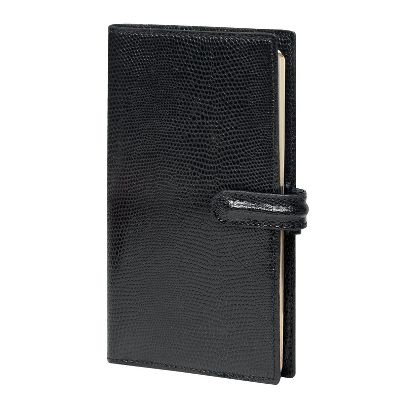 Organiseur MIGNON AK18 - 10,8 x 18,5 cm - 1 semaine + notes - Orientation horizontale - Bornéo noir